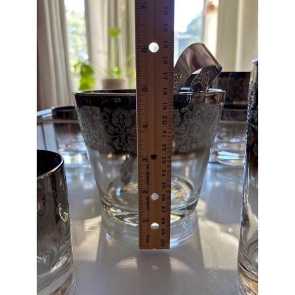 Silver Fade by Vitreon Queens Lusterware, ltd Bar Set - Picture 8 of 11